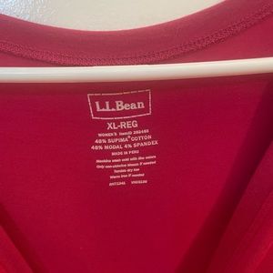 XL long sleeve LLBean shirt. Dark pink